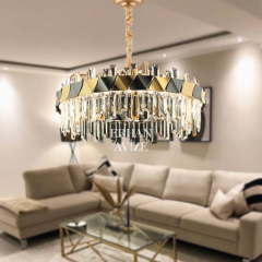 EASD-155 60’lık Kristal Gold LED Avize