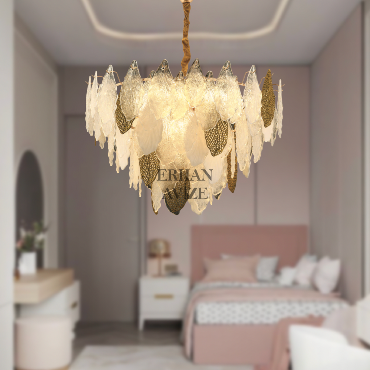 EADM-42 80’lik Kristal Gold LED Avizs