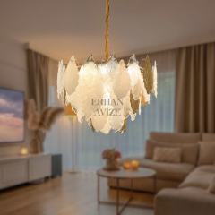 EADM-42 60’lık Kristal Gold LED Avize
