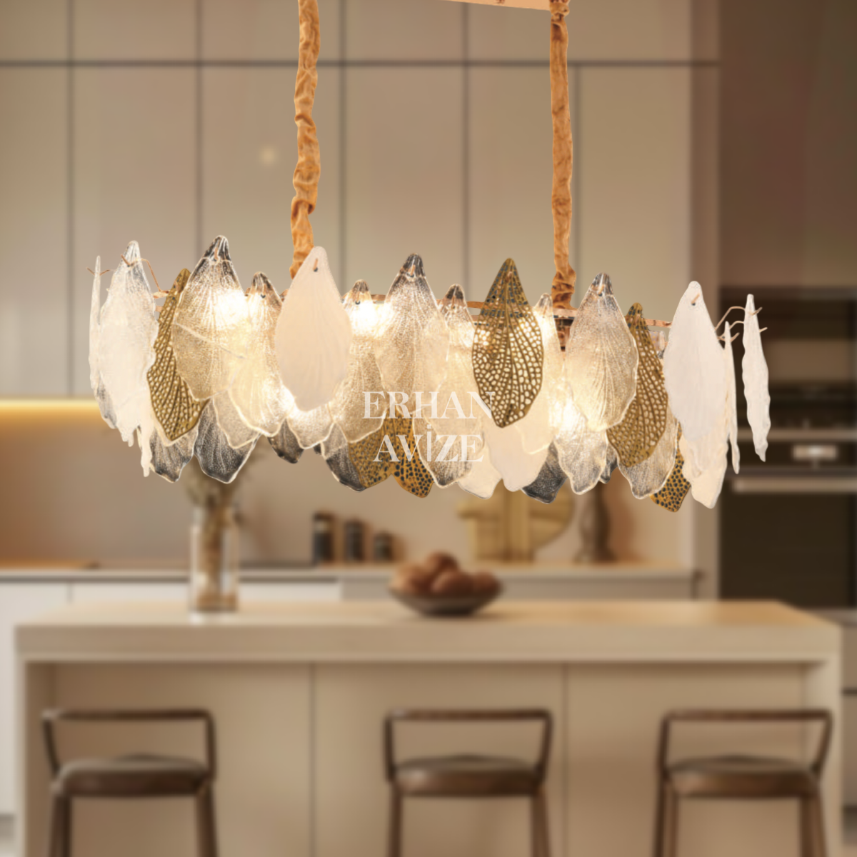EADM-42 YM 100’lük Kristal Gold LED Avize