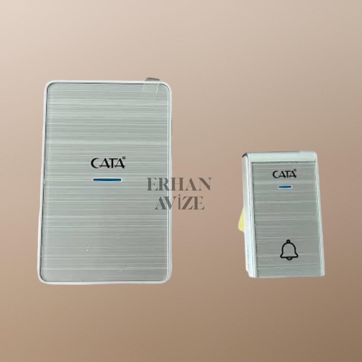 EACT-104 Lüks Model Led Işıklı Zil Gümüş