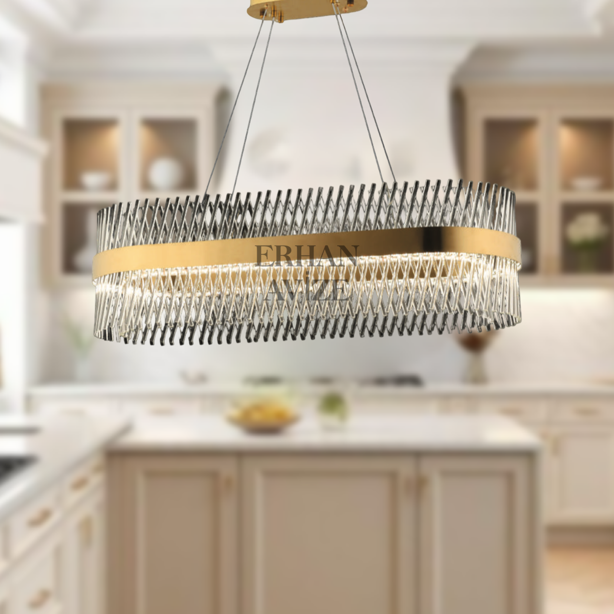 EASD-251 YM 90’lık Kristal Gold LED Avize