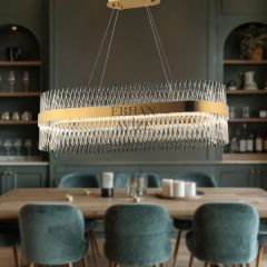 EASD-251 YM 90’lık Kristal Gold LED Avize