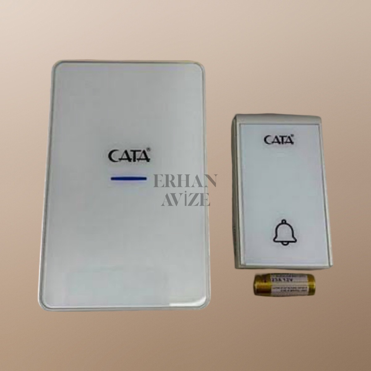 EACT-104 Lüks Model Led Işıklı Zil Beyaz