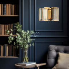 EAMT-08 35’lik Kristal Gold LED Aplik