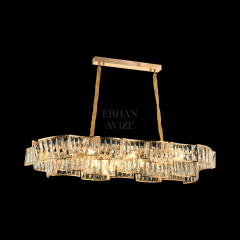 EADM-41 YM 120’lik Kristal Gold LED Avize