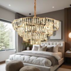 EADM-41 80’lik Kristal Gold LED Avize