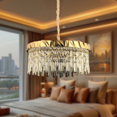 EASD-352 50’lik Kristal Gold LED Avize