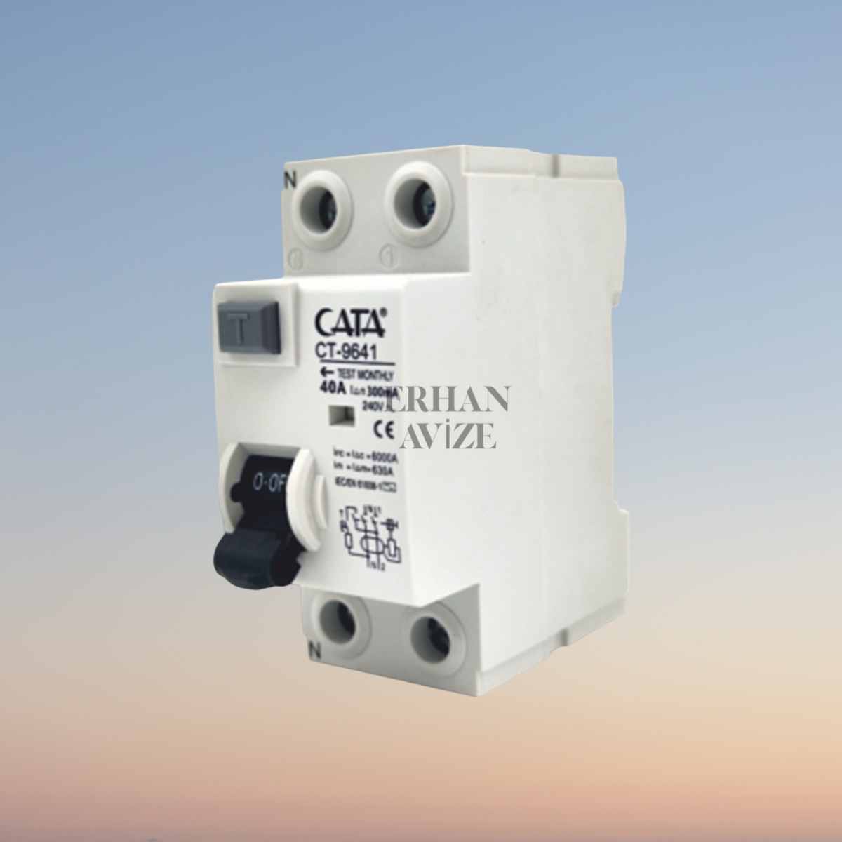 EACT-9648  (30mA / 25 AMP / Monofaze) Kaçak Akım Rölesi