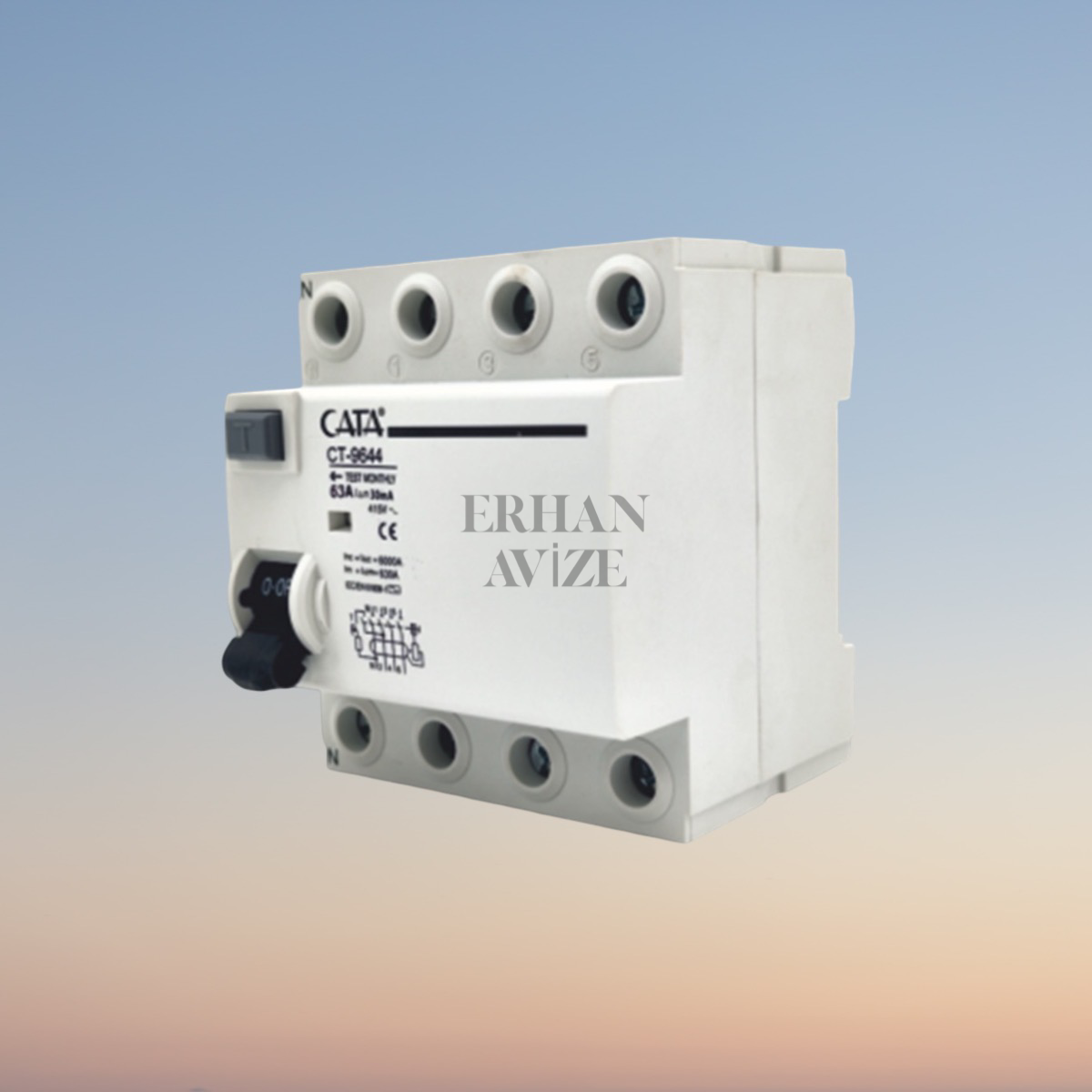 EACT-9647 4X25A 300mA Trifaze Kaçak Akım Rölesi