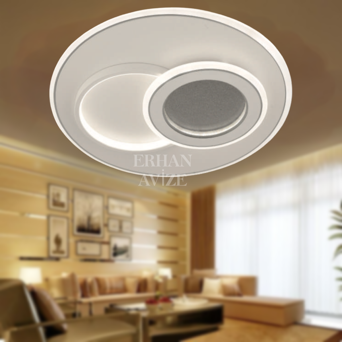 EASD-341 50’lik Yuvarlak Plafonyer LED Avize