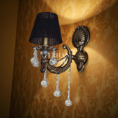 EASV-035 Selvane Şapkalı Siyah-Bronz Aplik