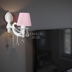 EASV-028 Selvane Şapkalı Pembe-Beyaz Aplik