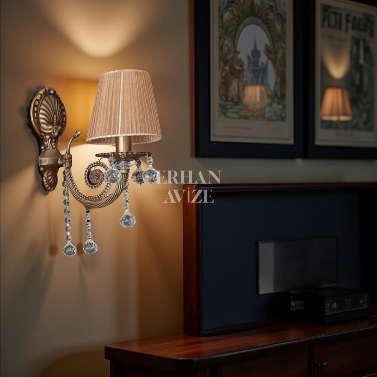 EASV-035 Selvane Şapkalı Kestane-Eskitme Aplik