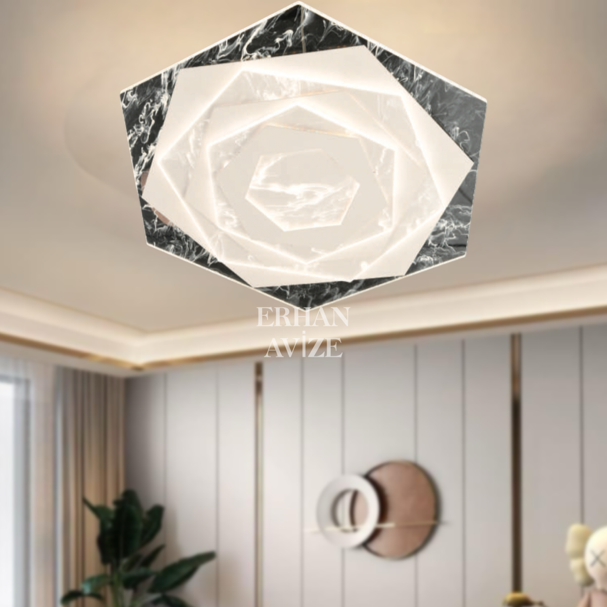 EASD-303 50’lik Plafonyer LED Avize