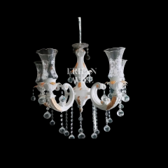 EAHM-085 Hürmisa 5 Kollu Gold-Beyaz Avize