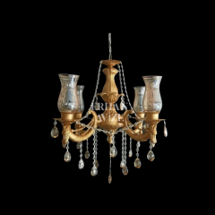 EAZY-088 Zeruyan 4 Kollu Zincirkol Gold Avize