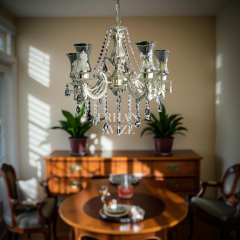 EAZY-088 Zeruyan 5 Kollu Zincirkol Sedef Avize