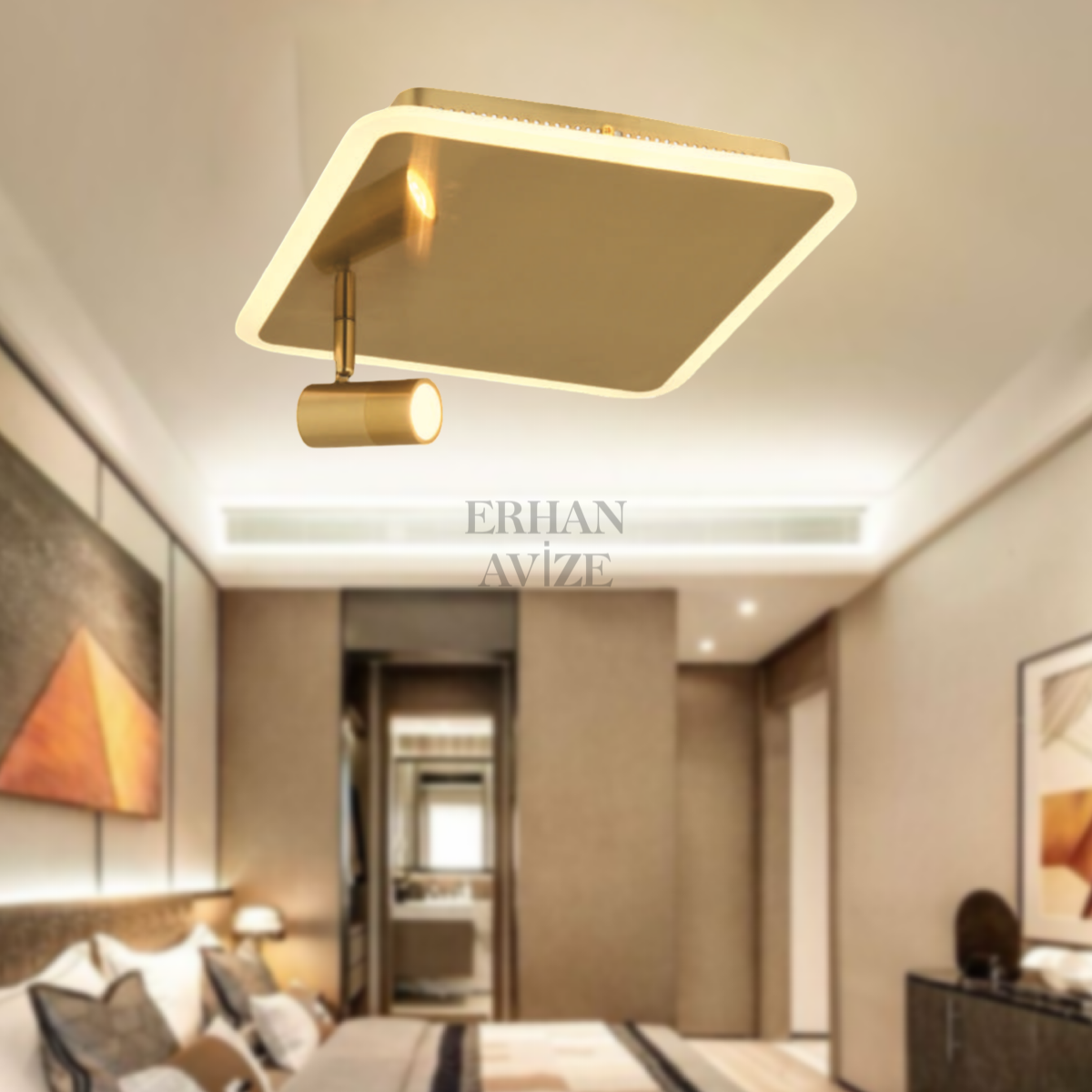 EASD-318 30’luk Eskitme Kare Plafonyer LED Avize