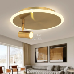 EASD-318 30’luk Eskitme Yuvarlak Plafonyer LED Avize