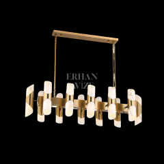 EA-2002 YM 85’lik 12’li Gold Eskitme Avize