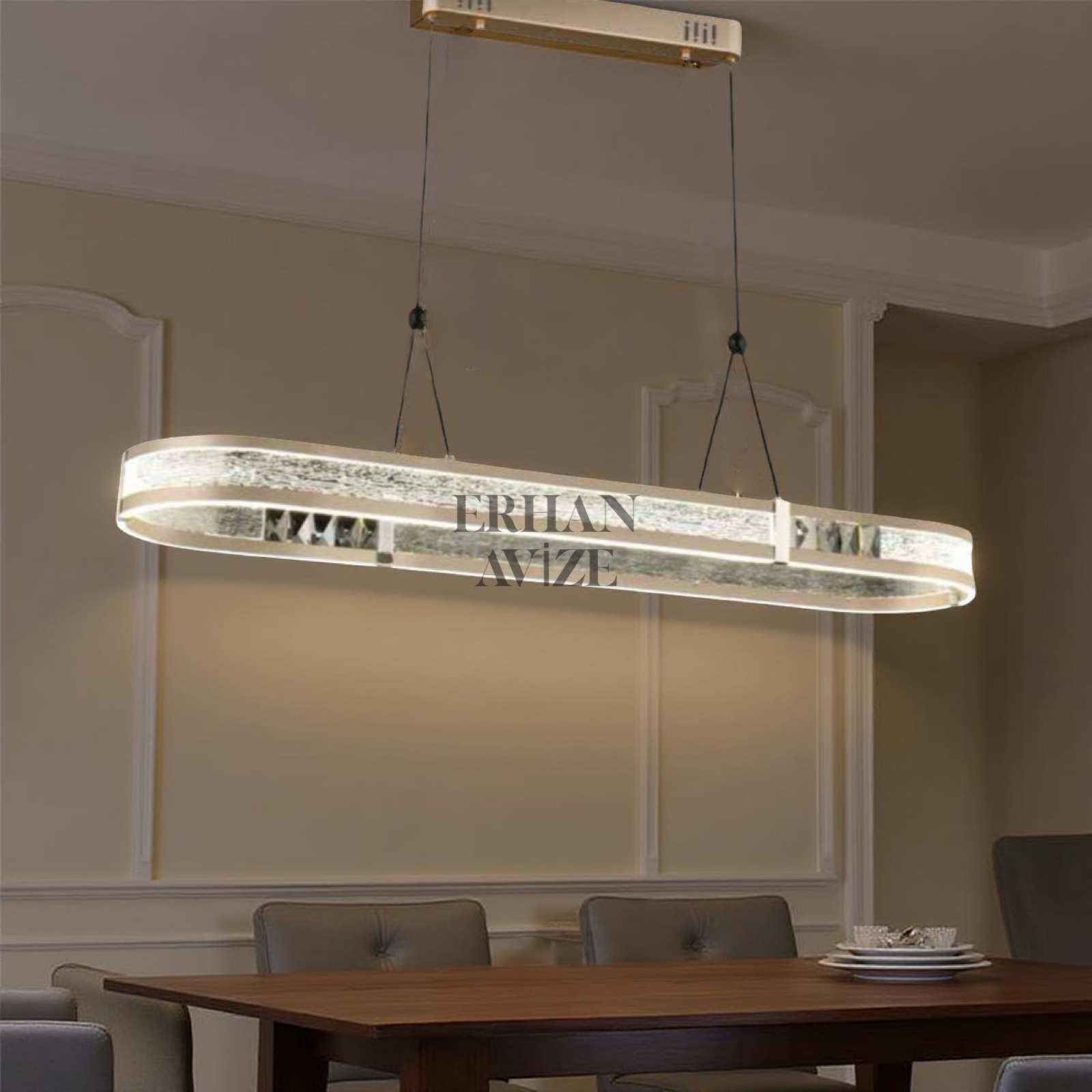 EADL-627 YM LED Saten Bronz Avize