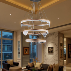 EASL-6206 3 Katlı Sarkıt LED Rose Gold Avize