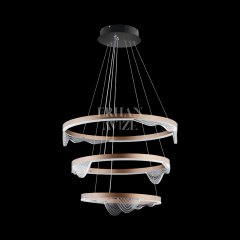 EASL-6206 3 Katlı Sarkıt LED Rose Gold Avize