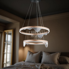 EASL-6206 2 Katlı Sarkıt LED Rose Gold Avize