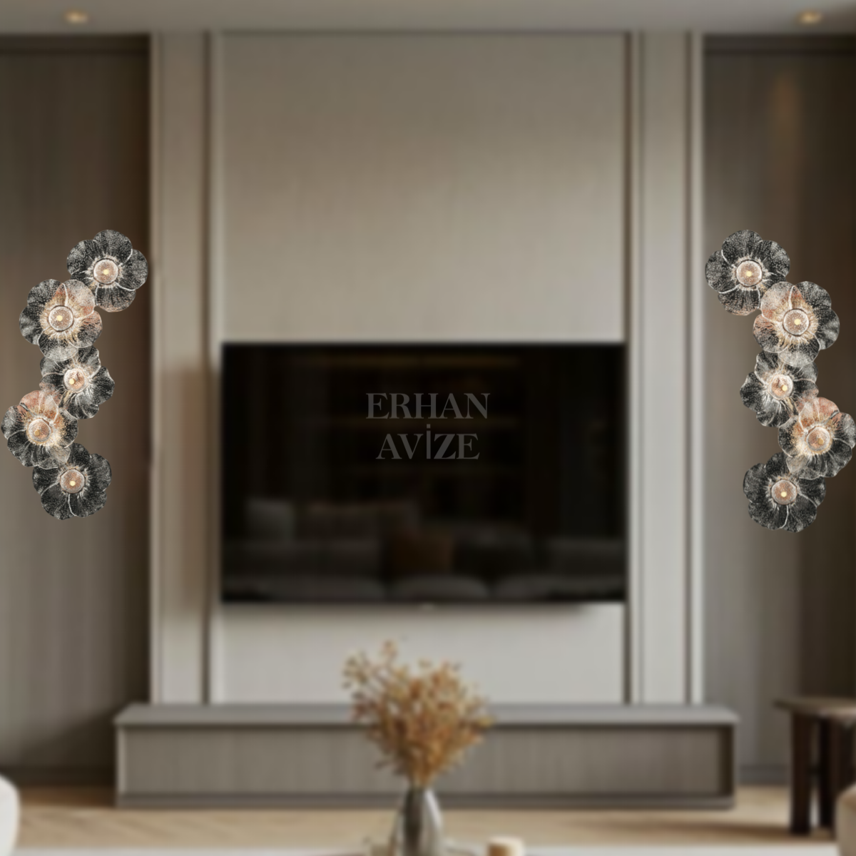 APL-09 5’li Çiçek LED Aplik