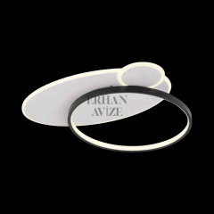 EANS-765 Plafonyer LED Siyah-Beyaz Avize