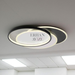 EANS-760 Plafonyer LED Siyah-Beyaz Avize