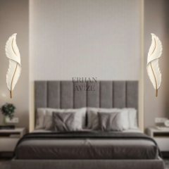 APL-20 25’lik Beyaz LED Yaprak Model Aplik