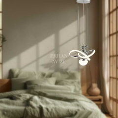 EASD-323 25’lik Krom LED Avize