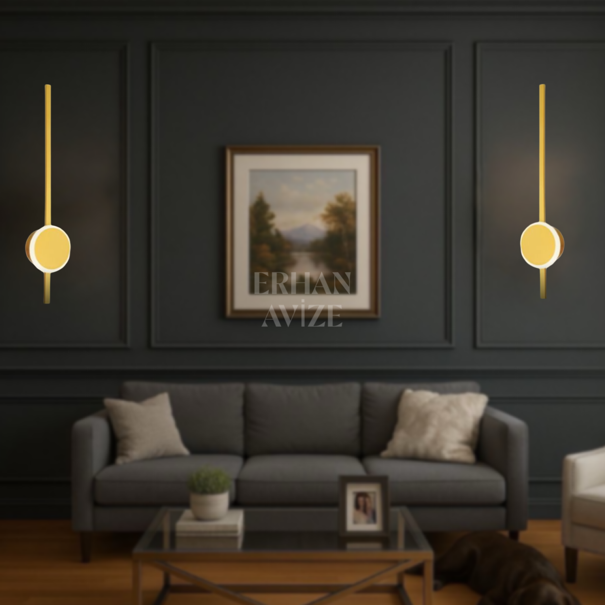 EAKST-2372 12W Gold LED Aplik