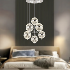 EANS-47 6’lı Top Sarkıt Krom LED Avize