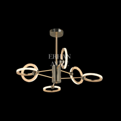 EANS-035 6 Kollu Füme Gold LED Avize