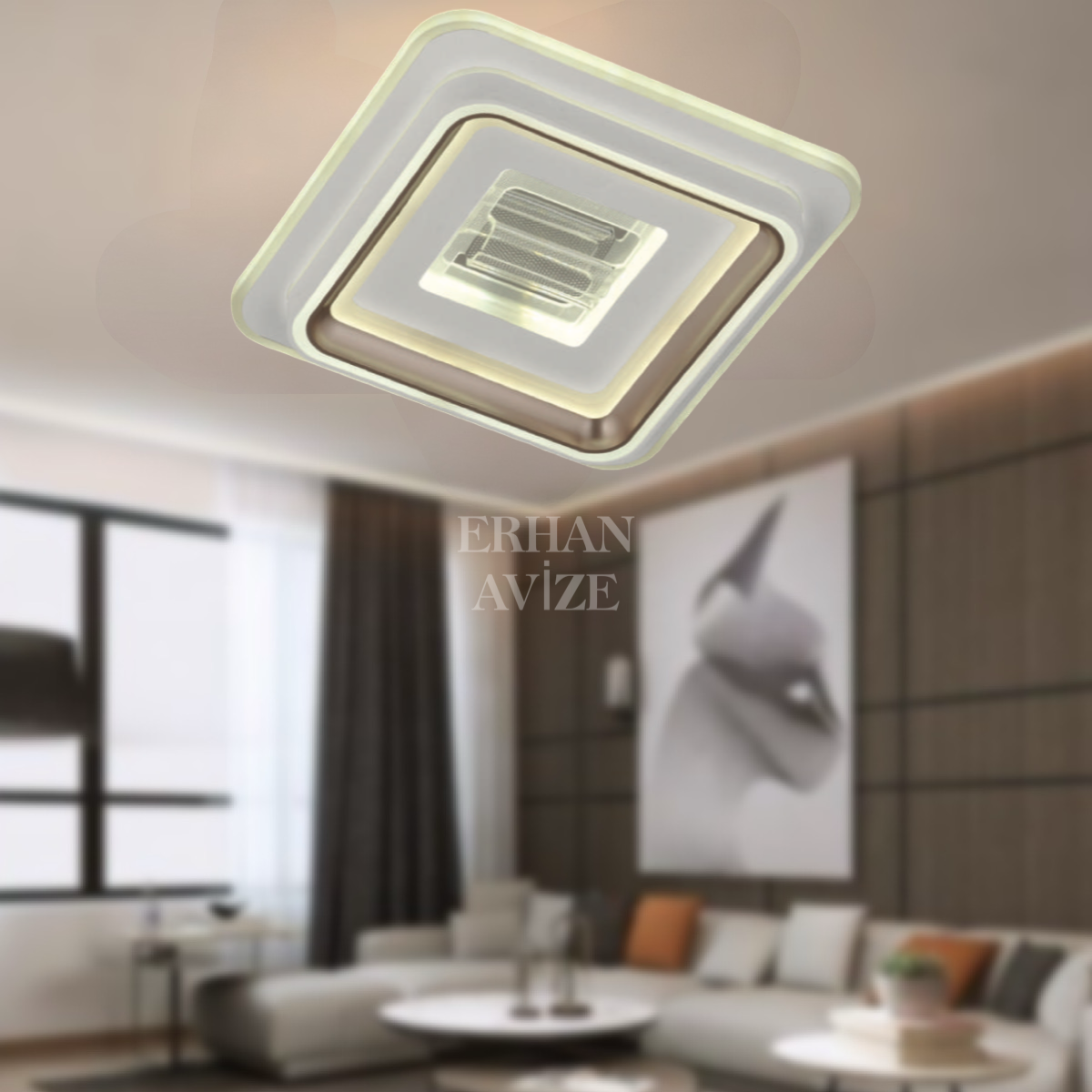 EAAP-32 30’luk Kare Plafonyer LED Avize