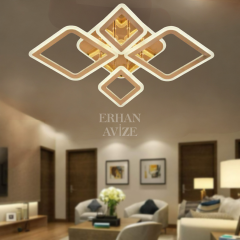 EAEP-28 4’lü Plafonyer Gold LED Avize