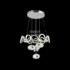 EANS-39 55’lik Sarkıt Top Camlı Krom LED Avize