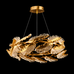 EASD-423 Gold İşlemeli LED Avize