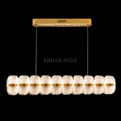 EASD-405 Yemek Masası Luxury Collection Gold LED Avize