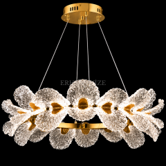 EASD-391 80'lik Midye Kabuğu Model Gold LED Avize