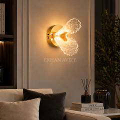 EASD-391 Midye Kabuğu Gold LED Aplik