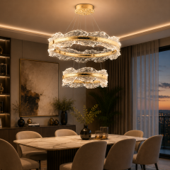 EASD-370 80+50cm Luxury Series Gold LED Avize