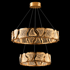 EASD-494 80+50cm Toprak Gold LED Avize