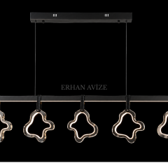EASD-439 Yemek Masası Siyah LED Avize