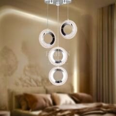 EASD-231 4’lü Sarkıt Krom LED Avize