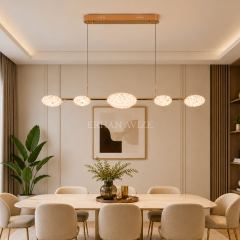EASD-429 Yemek Masası Gold LED Avize