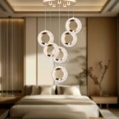 EASD-231  6’lı Sarkıt Gold LED Avize